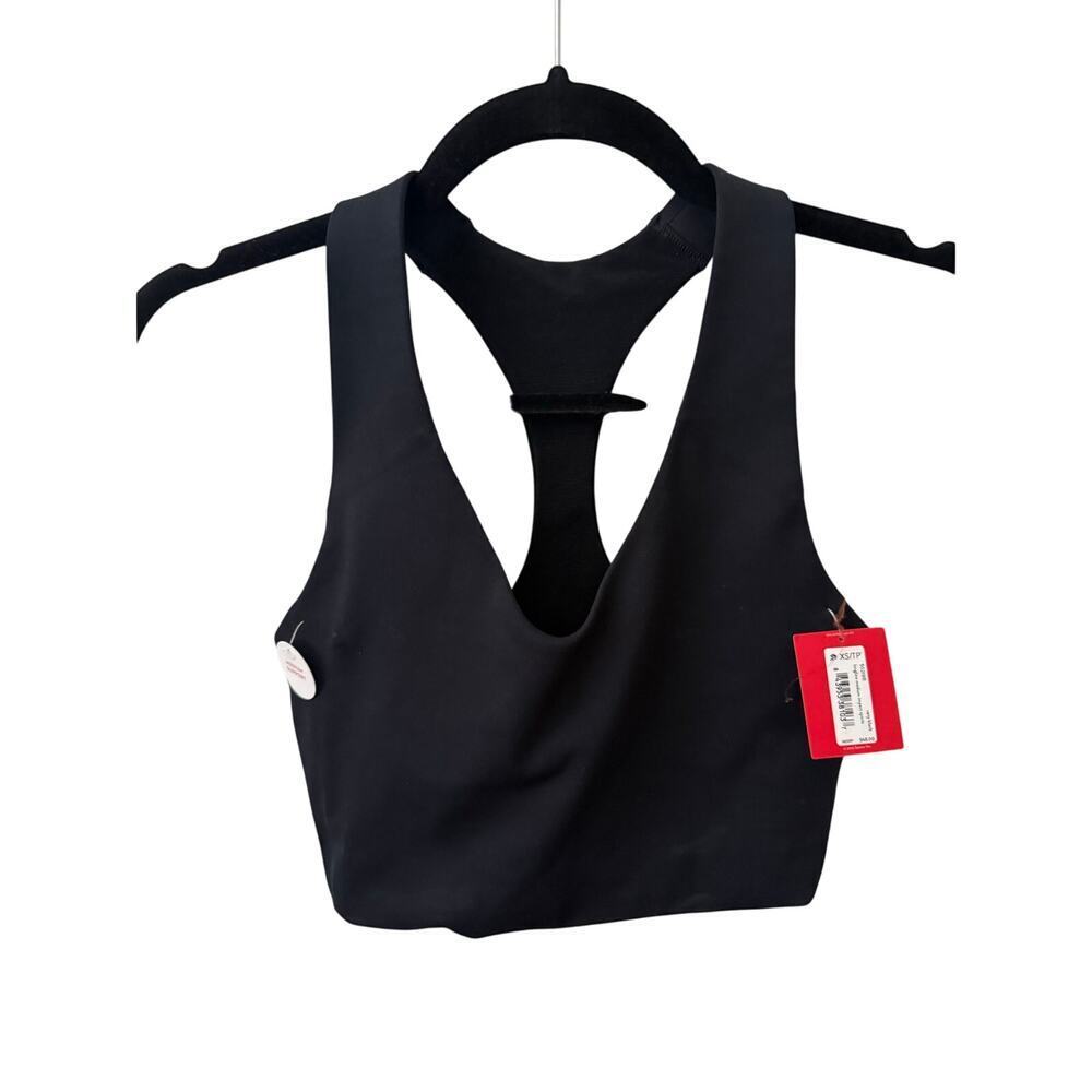 NWT Spanx Longline Medium Impact Sports Bra - Black - XS - Picture 2 of 4
